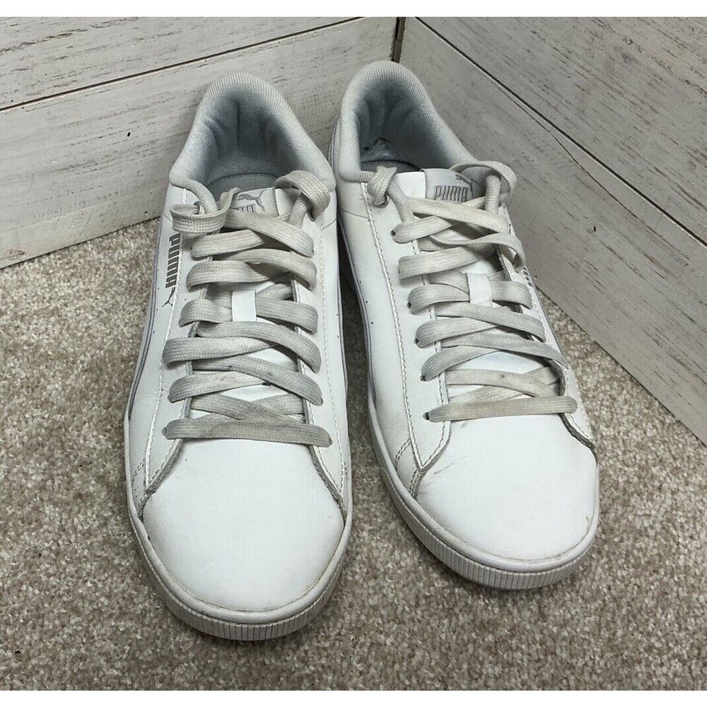 Women's Puma Vikky 374512-03 White Lace Up Sneakers - Size 10